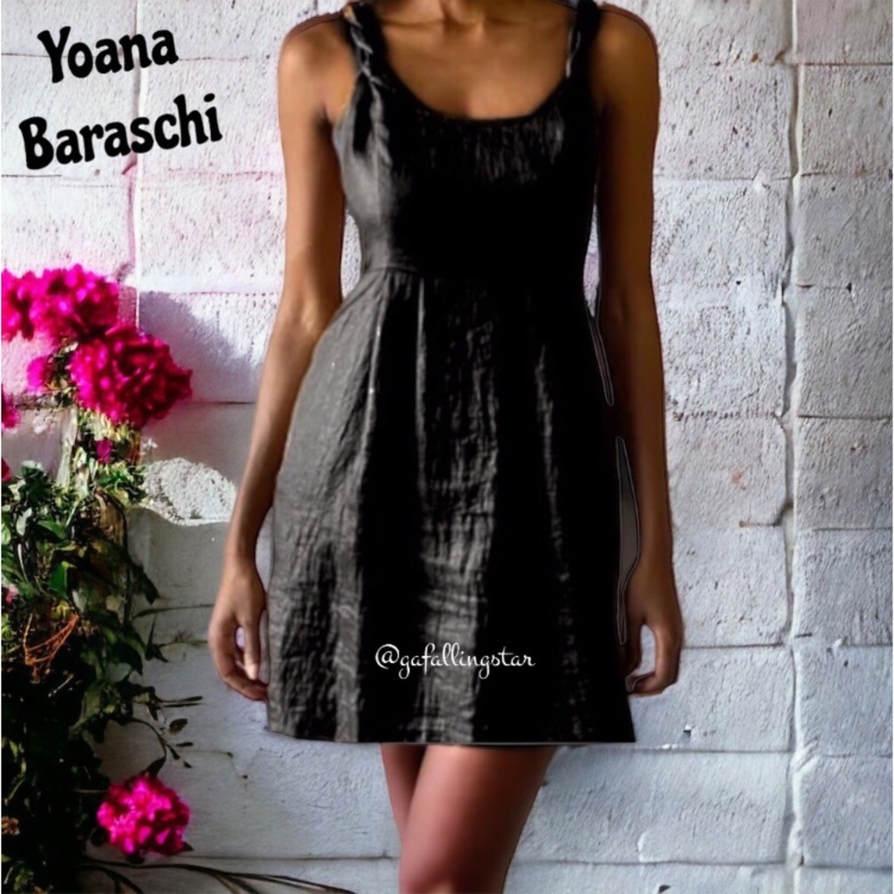 Yoana Baraschi Twisted Strap Shimmer Dress